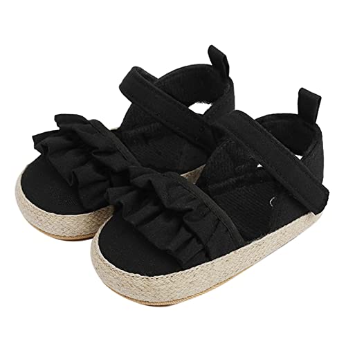 Infant Girls Ruffles Shoes First Walkers Shoes Summer Toddler Flat Sandals Baby Summer Sandals