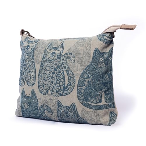 Vintage Cat - Wristlet Wallets for Women, Crossbody Sling Bags, Cotton Canvas Purses, 100% Cotton Canvas2