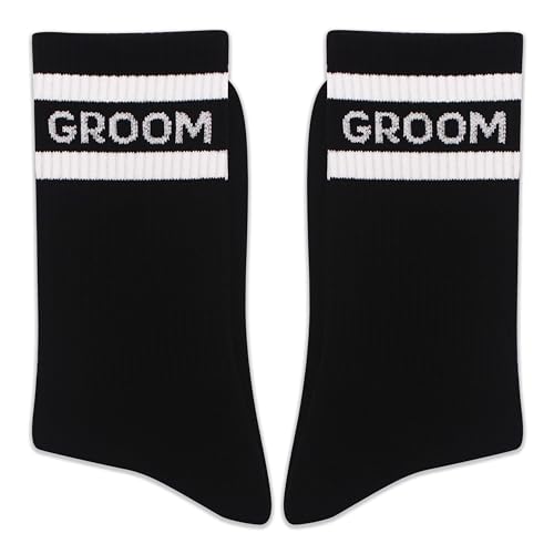 FujLoy Team Bride Socks Wedding Party Gift Bridal Shower Crew Socks