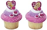 24 ct - Barbie Fashion Heart Cupcake Rings