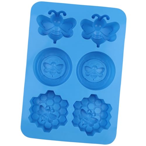 Molde de silicona para tartas de 6 cavidades para hornear, antiadherente, fácil liberación, apto para horno, herramienta de cocina, suministros de fabricación de jabón, molde de silicona multiusos
