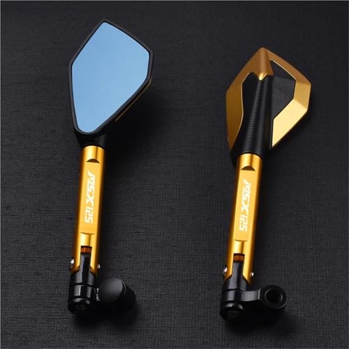 Espejos laterales de moto MSX125 con visión angular regulable CNC 5
