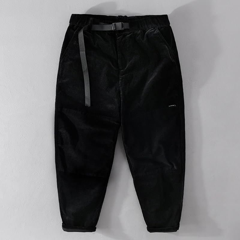 Style minimaliste japonais pantalon décontracté hommes à cordon ajustable