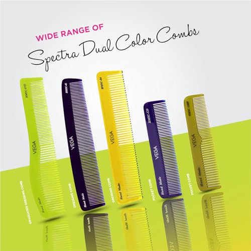 Image of Vega Vega Spectra Dual Color Comb (Graduated Dressing Comb), Purple, 35 g