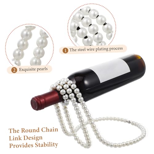 Soporte de vino de mesa con diseño en hierro miniatura 3
