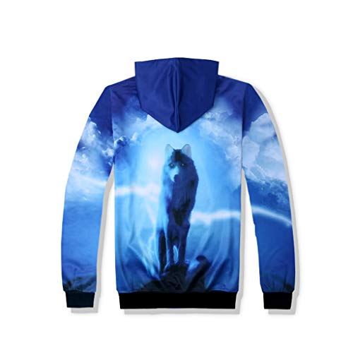 Vezad Store Men's 2Pc Tracksuit Outfit Casual 3D Galaxy Print Hoodie Sweatshirt Pants Set #TOP2