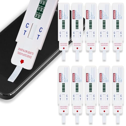 10 x Methamphetamin-Oberflächen-Drogentest-Tupfer – Nachweis von Meth-Rückständen auf Handys, Bänken & Werkzeugen – Schneller Wisch- & Eintauch-Test – Rasche Ergebnisse