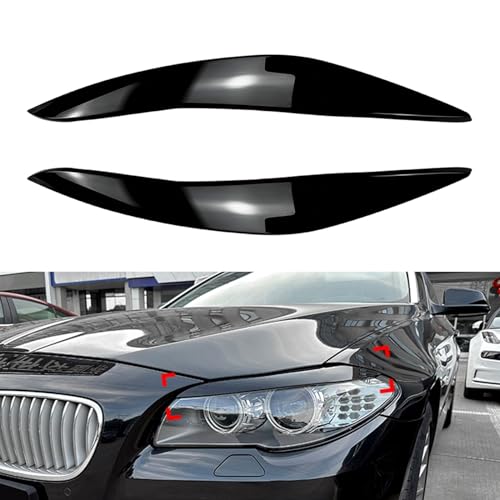 For BMW 5 Series F10 F11 2011-2014 Front Bumper Headlight Eyebrow Eyelid Trim