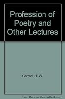Profession of Poetry and Other Lectures 0836904699 Book Cover