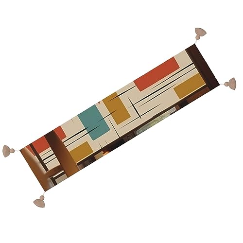 Chemin de table en lin anti-taches petite taille pour nappe moderne de table basse - 3