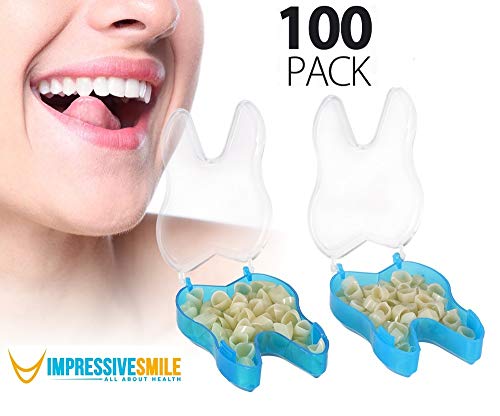 100 PCS Mixed Dental Temporary Crown Kit Anterior Front & Molar Posterior 50