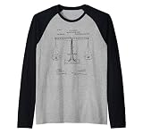 Avocat Judge Rétro Échelle de la Justice Humoristique Manche Raglan