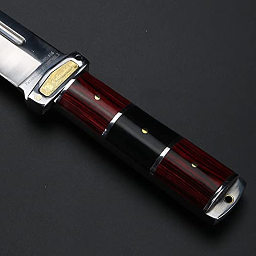 Faca Tática Militar de Caça Camping Pesca Afiada Fulltang Churrasco Inox C/ Bainha