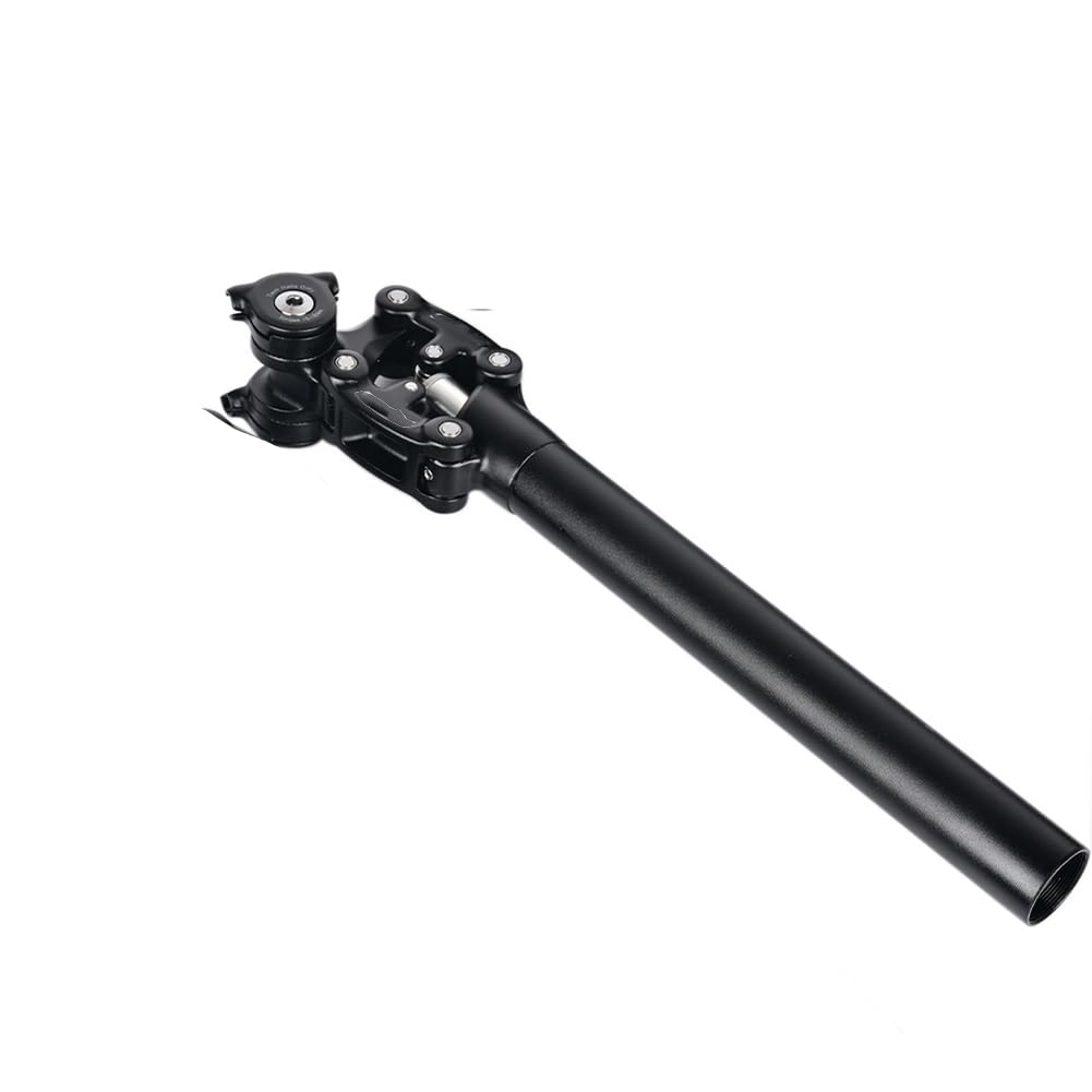 Shock - Tija para sillín de bicicleta, 350 mm x 27,2/30,9/31,6 mm, suspensión de bicicleta, tija de sillín de viaje, resistente a los golpes, tubo de tija de sillín de bicicleta de montaña de