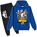 zhaojixiaodian Jungen Unisex Pullover 3D Druck Kinder Frühling und Herbst Hoodie Jogging Sportswear Pullover Streetwear Hoodie (Blau, 160)