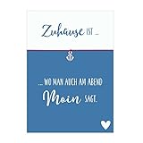 Mit liebevoll gestaltetem Kärtchen im Postkartenformat: 