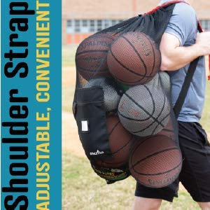 Athletico Extra Large Ball Bag - Mesh Soccer Ball Bag - Heavy Duty Drawstring Bags Hold Equipment For Sports Including Basketball, Volleyball, Baseball, Swimming Gear Or The Beach #TOP4