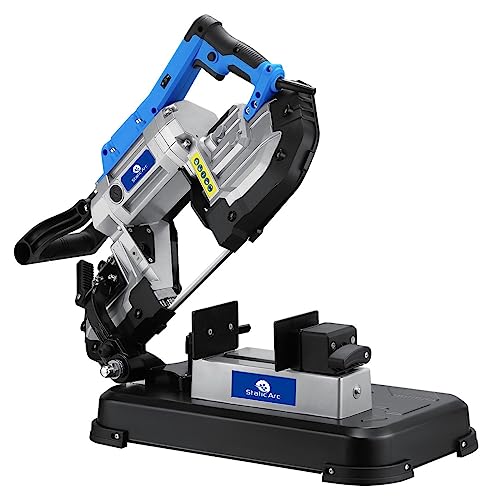 1200W Electric Handheld Band Saw 2in1 Metal Wood Cut BANDSAW CHOP Table Stand
