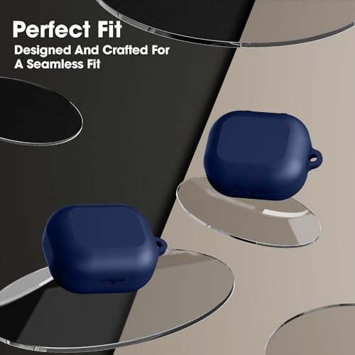 Image of Sounce Silicone Case Cover for Noise Buds N1, Portable Non-Slip Grip & Scratch-Resistant Protector with Carabiner Clip Full Protection Water Resistant, Shockproof Cover - Blue