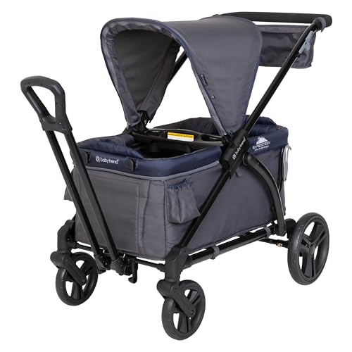 Image of Baby Trend Expedition 2-in-1 Stroller Wagon, Smokey Navy