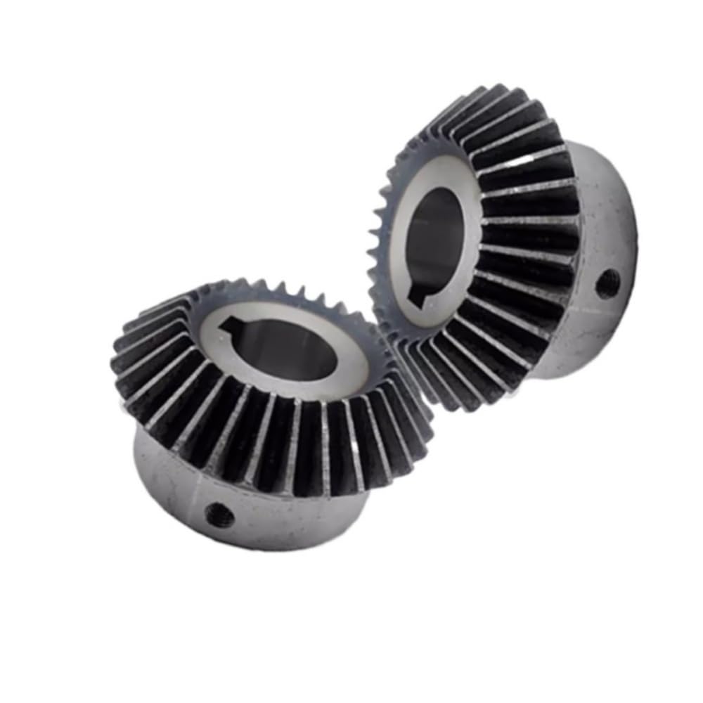 2 pezzi 45 ingranaggi conici in acciaio for macchina CNC, 3 moduli 20 denti ingranaggi conici a 90 gradi for trasmissione(25mm*8mm)