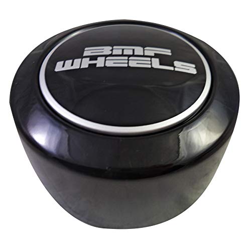 BMF Wheels Center Caps Gloss Black Tall - Fits All 8 Lug (1 Cap) BMF Logo