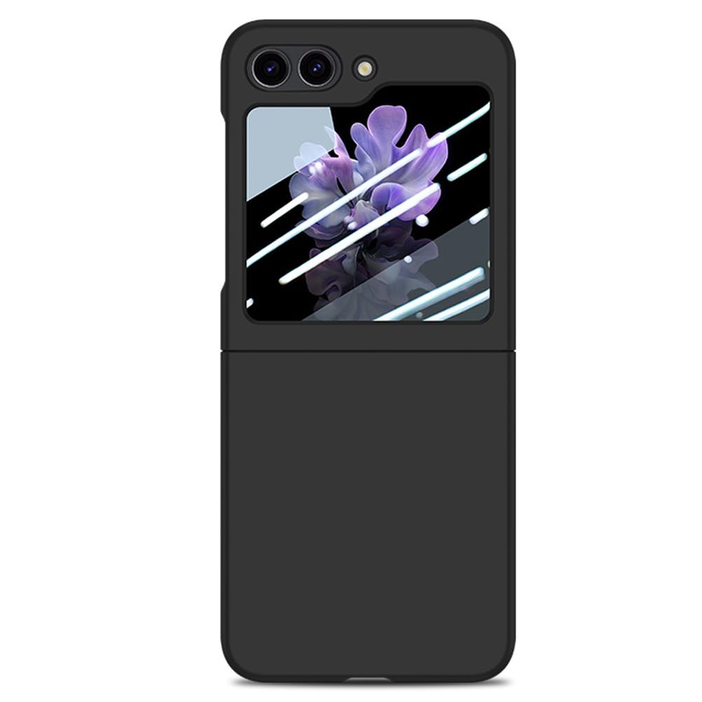 Housse pour Samsung Galaxy Z Flip 7, Ultra Mince Étui avec Screen Caméra Protection Dur PC Coque Anti-Rayures,Noir,Flip 7
