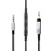 NewFantasia Cable Compatible with Sennheiser HD598, HD598 SE, HD518, HD598 Cs, HD598 SR, HD599, HD569, HD579 Headphone, Remote Volume Mic Compatible with iPhone iPod ipad Apple Devices 4.3FT