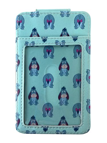 Disney Card Holder Wallet Slim Compact (Eeyore Light Blue)4