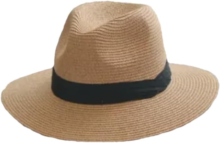 Women Summer Fedora Short Brim Straw Hat Men Hat Big Fedora Hats