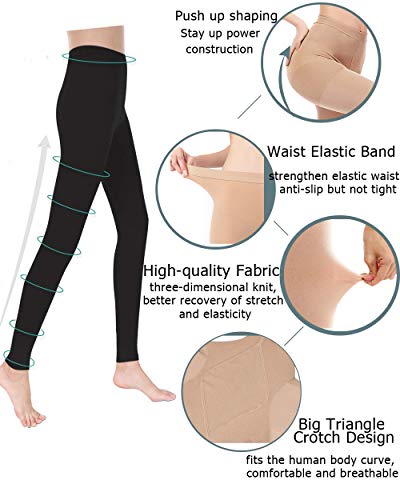 Image of Medical Compression Pantyhose for Women Support Stockings 20-30 mmHg Treatment Swelling, Edema Varicose Veins