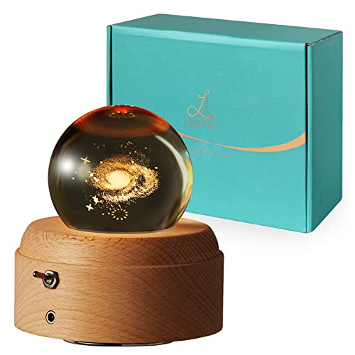 オルゴール 誕生日プレゼント 間接 照明 クリスタル LARUTAN 見て聴いて癒されるオルゴール ベッドサイドランプ