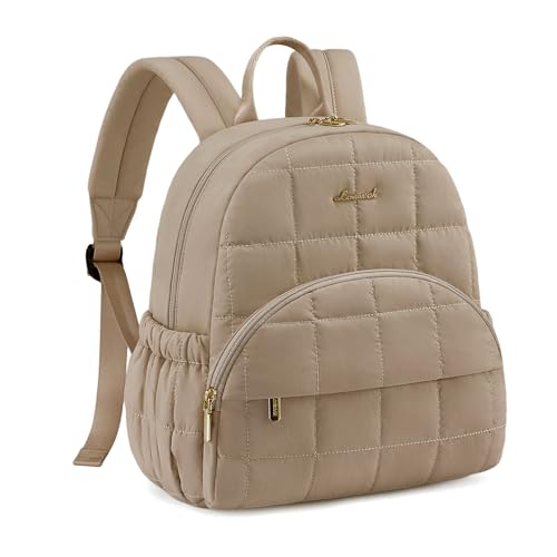 LOVEVOOK Small Backpack Purse for Women, Mini Puffer Backpack with Anti-theft Pocket, Lightweight Quilted Casual Daypack for Daily Work & Travel