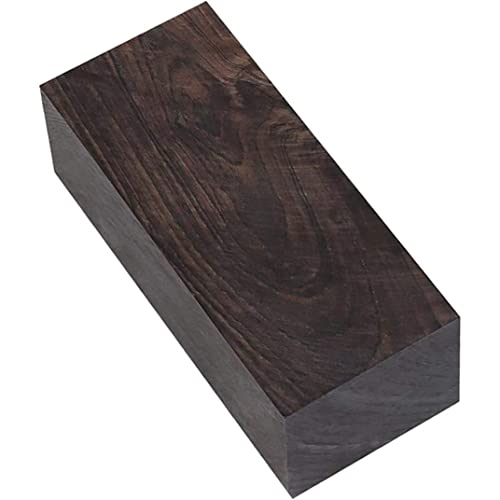 African Rare Blackwood Block Ebony Lumber, Crafts Wood Material DIY Blank, Cut Handle Timber Hobby Tool, Hardwood