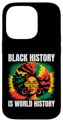 Black History Is World History Afro Pride Pan �A�t���J���A�[�g �X�}�z�P�[�X iPhone 14 Pro �p