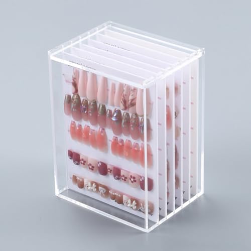 Boîte de rangement acrylique anti-poussière pour trier facilement ses capsules d'ongles - 5