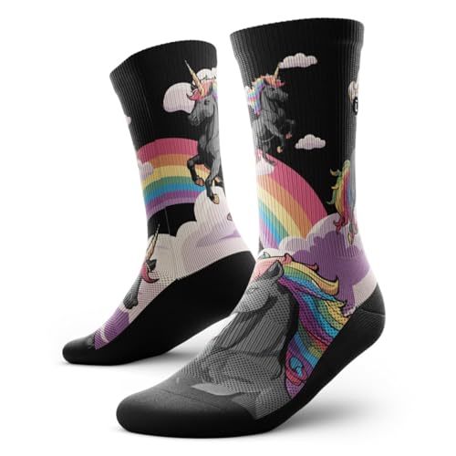 Image of Outway Novelty Crew Socks for Men & Women, Breathable, Moisture-Wicking Athletic Calf Sock with Arch Support