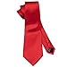 Barry.Wang Plain Men Silk Ties Extra Long Stain Necktie for Wedding Business Handkerchief Cufflinks Set Solid Colors