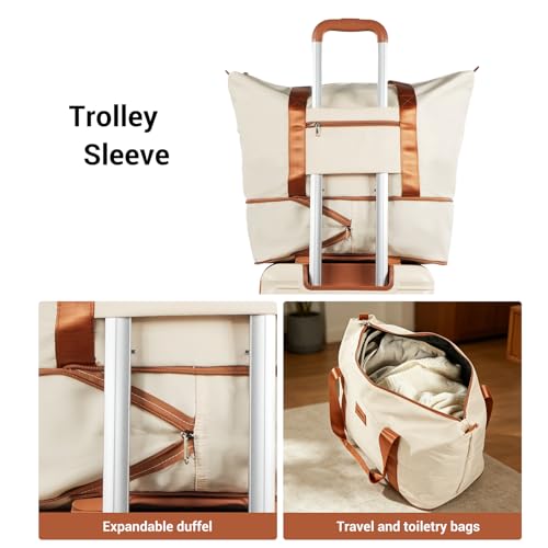 Image of 3 Piece ABS+PC Luggage Set, Carry On with Spinner & Duffle