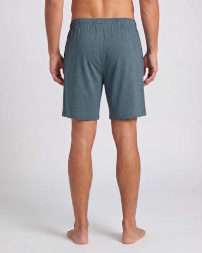 Image of Real Essentials 3 Pack: Mens Cotton Ultra-Soft Knit Sleep Pajama Shorts & Lounge Wear (Available In Big & Tall)