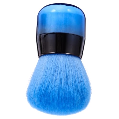 VICASKY 1Pc Olive Green Makeup Powder Brush Soft Mushroom Head Blush Applicator for Smooth Coverage for Contouring and Mineral Blending Durable and Comfortable Grip Makeup Tool