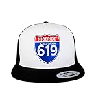 NICERIDE 'Interstate 619' Trucker Classic Snapback Trucker Baseball Hat Black One Size