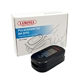 Pulsossimetro Digitale da Dito Lamonea YK-80B - Saturimetro Professionale - Misuratore Ossigeno Sangue SpO2 e Frequenza Cardiaca - Display OLED - Dispositivo Medico Portatile (Pulsossimetro) YK-80B
