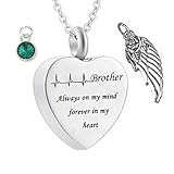 ➌ ♥Este collar de cenizas se puede usar para guardar cenizas, perfumes, cabello, etc. Se puede usar para conmemorar a sus seres queridos y amigos.