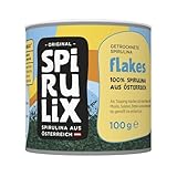 SPIRULIX Spirulina Flakes 100g – Superfood Algenflocken aus Österreich, Rohkostqualität, 60g Protein, als Topping & Pur, Monatsvorrat, Vegan