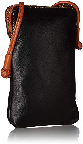 Small Vera Pelle Italian Leather Cell Phone Cross Body Bag Passport Travel Pouch Shoulder Bag3