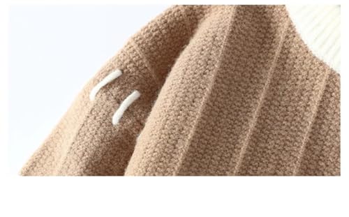 Meno-Neck Patchwork Sweater Casual Warm Comfortable Knit Sweater Sweaters4