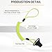 MELOTOUGH Coiled Lanyard,Hard Hat Lanyard with Clamp End,Hard Hat Tether,No Snag Design for Tools,Small Valuables,Weight Capacity 2lbs,Green