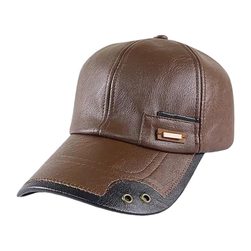 Chapeau en cuir coupe-vent pour homme contre le froid et le vent