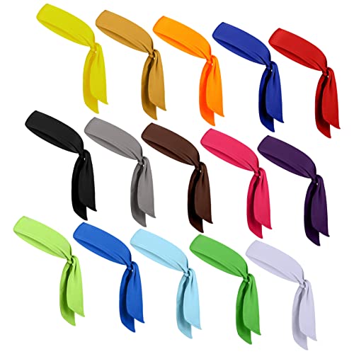 Bandeau de sport à lot de 15 bandeaux anti-transpiration pour tennis et cyclisme